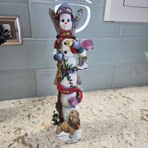 Vintage Lenox Winter Sport Snowman Skier Walrus Figurine 2004 Holiday Collect
